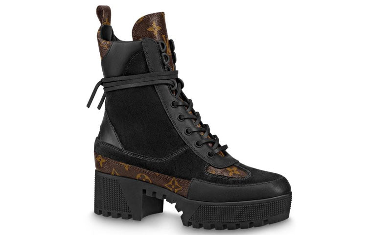 (WMNS) LOUIS VUITTON shoes Martin boots 'Black Brown' 1A4XXV