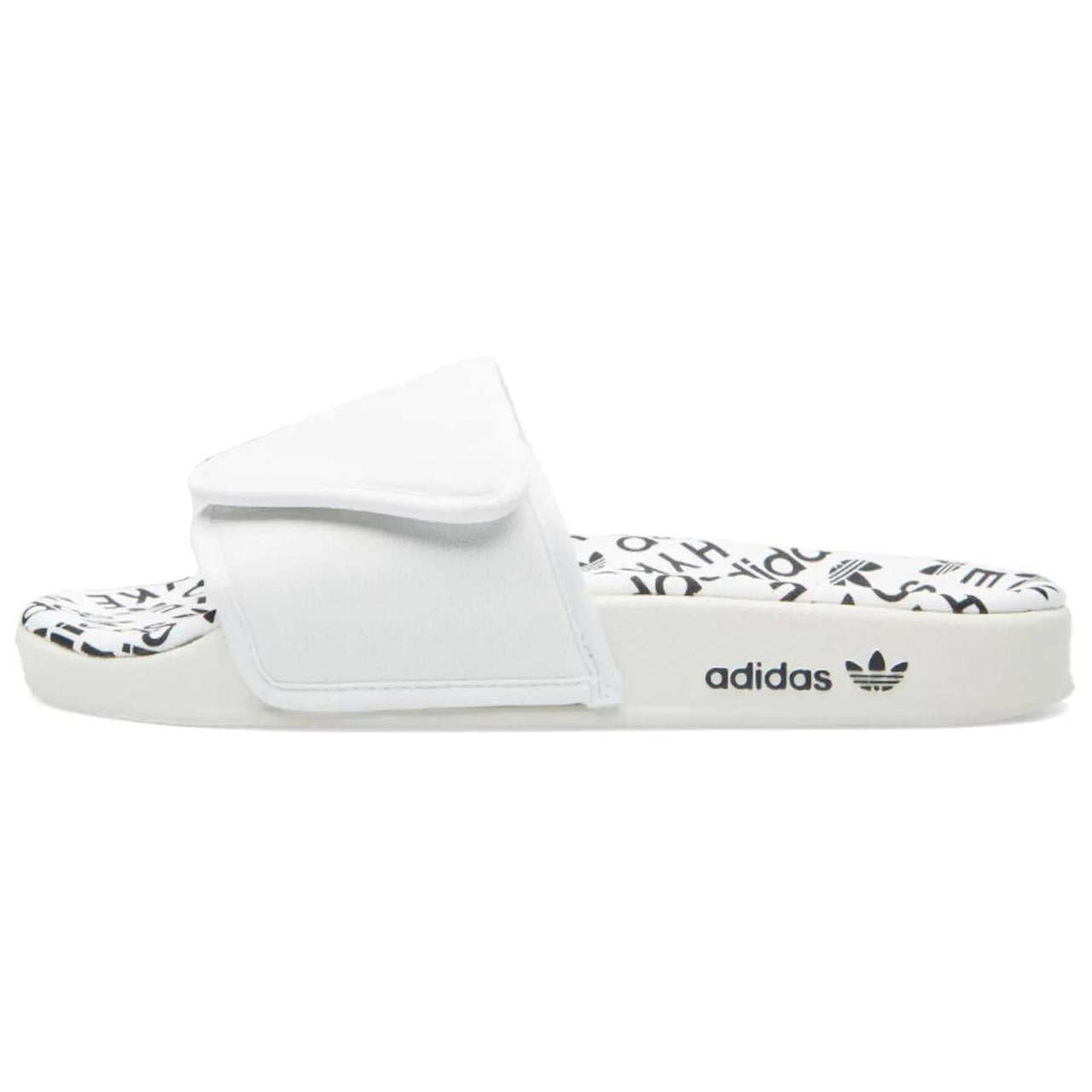 adidas x HYKE Adilette Slipper Asia Sizing 'White Black' S79342