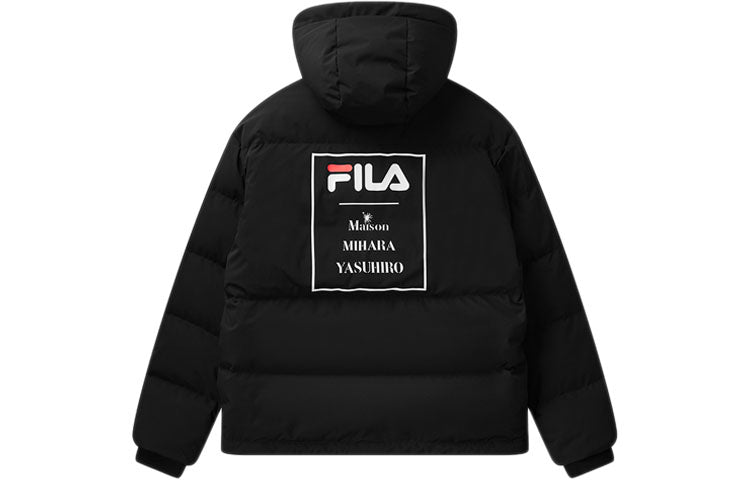 FILA x Mihara Crossover Short Casual Stay Warm Jacket Black F71M048907F-BK