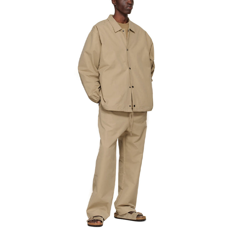 Fear of God Essentials Tan Cotton Lounge Pants Oak FOG-SS22-588