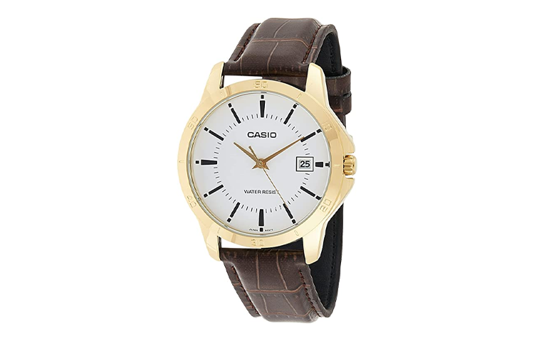 CASIO Couple Quartz Waterproof White Analog MTP-V004GL-7A<P-V004GL-7A