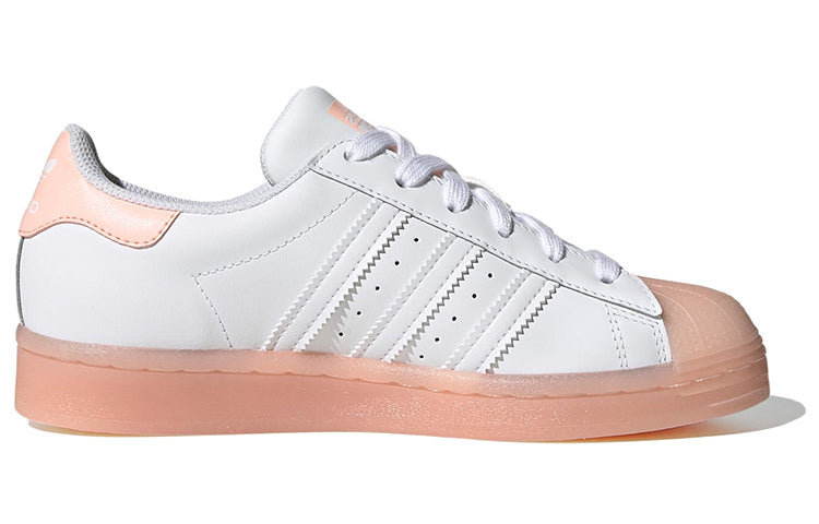(GS) adidas Originals Superstar Shoes 'Cloud White Haze Coral' FW3977