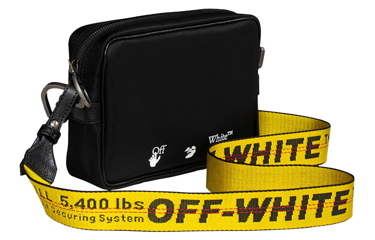 Off-White Industrial Style Shoulder Bag Black OMNA049F20FAB0011001