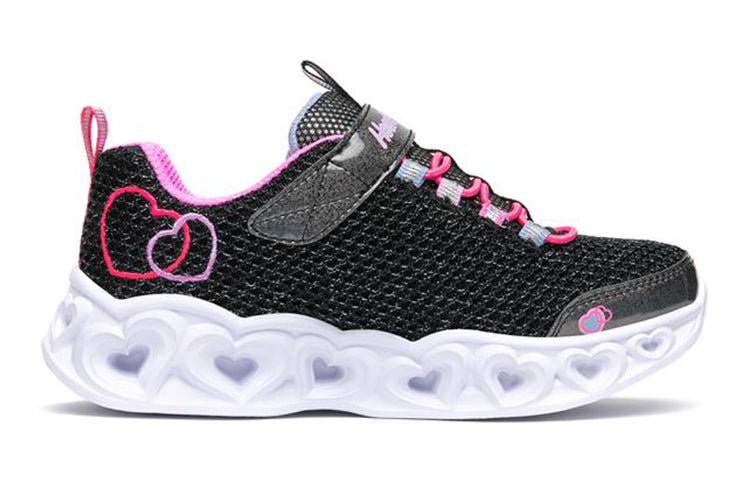 Skechers Heart Lights Low-Top K Black/Pink 302080L-BKMT