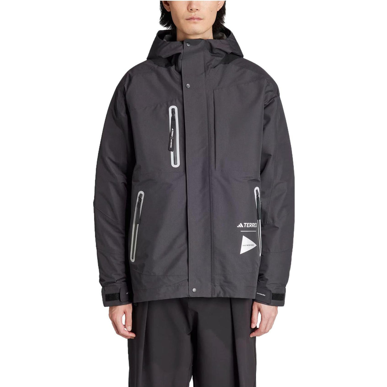 adidas Terrex x And Wander XPLORIC Hooded Jacket Asia Sizing 'Black' IJ5895
