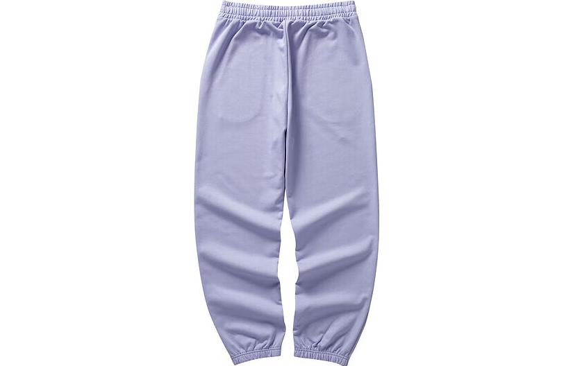 (WMNS) Skechers Logo Printed Waist Knitted Sports Pants 'Purple' L422W166-01DU