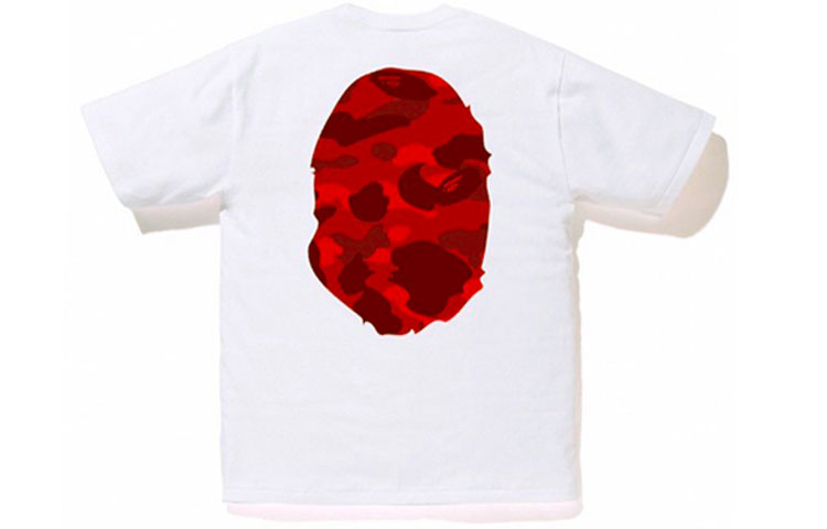 A Bathing Ape Camo Ape Head 'White Red' BAPE-SS18-042