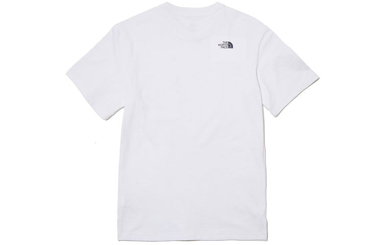 THE NORTH FACE Common Expedition Printing Short Sleeve Couple Style White NT7UL10C-WHT