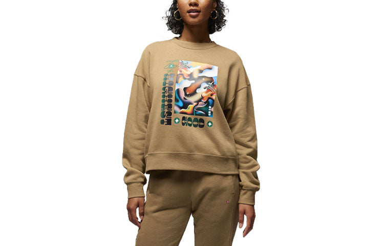 Air Jordan Artist Series by Jordan Moss Brooklyn Fleece Crew 'Dark Driftwood' FD7860-258