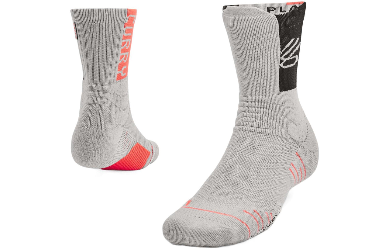 Under Armour Curry x Sour Patch Kids Playmaker Crew Socks 'Grey' 1358779-558