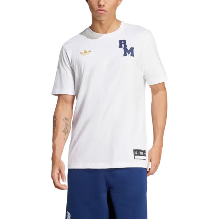adidas Real Madrid VRCT T-Shirt 'White Navy' JL6116