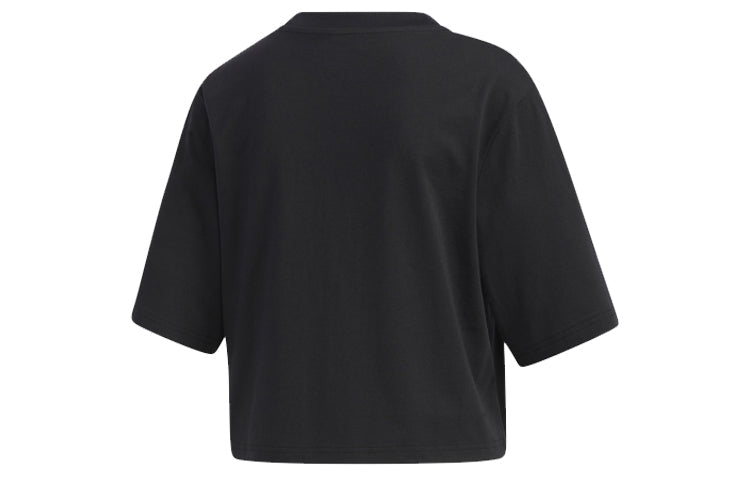 (WMNS) adidas neo Casual Sports Short Sleeve Black GP5801