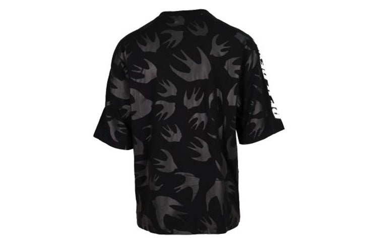 Men's Alexander McQueen Classic Printing Short Sleeve Black 527529-RMT68-1000
