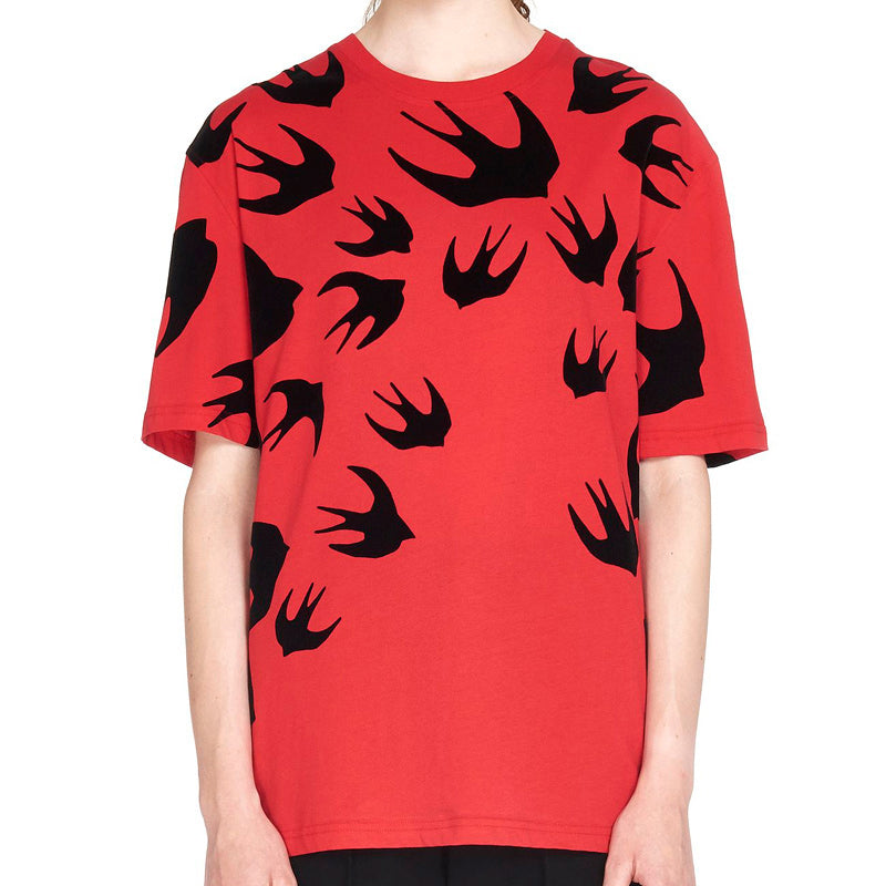 McQ Alexander McQueen Cotton Short Sleeve Red 494256-RLT73-6100