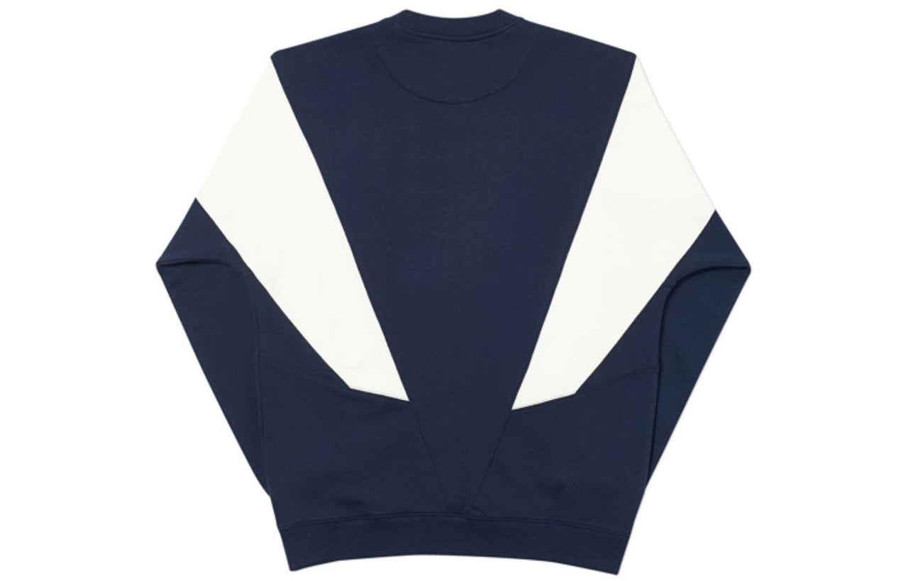 PALACE Droppeth Crew Navy White Navy Blue White Long Sleeves Unisex P18FW188