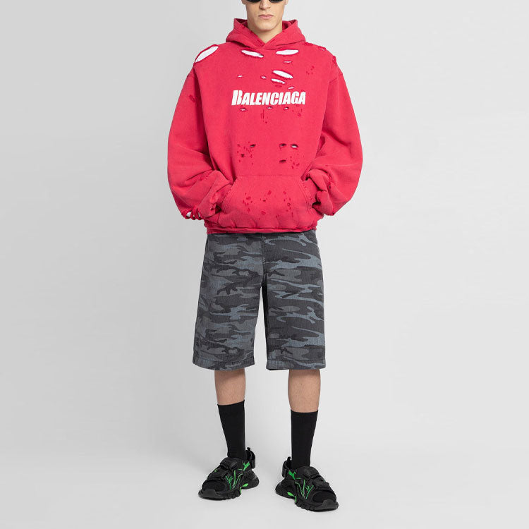 Balenciaga Camouflage Bermuda Short 'Grey' 641464TJW551055