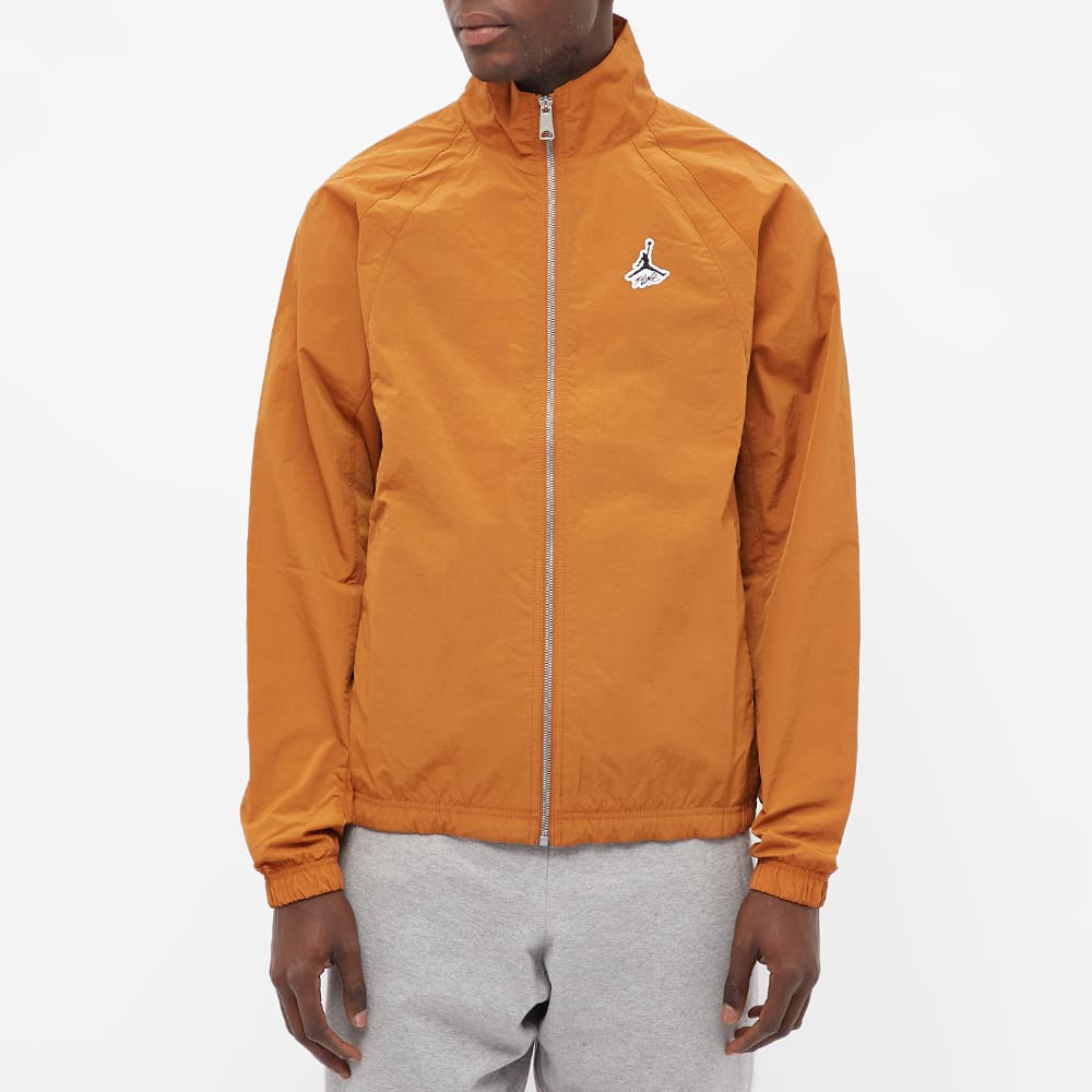 Air Jordan Brand Metallic Zipper Sports Jacket Men's Orange DH9037-241