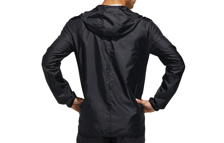 adidas Bjm Otr Jkt Men Reflective Sports Running Hooded Jacket Black FS5609