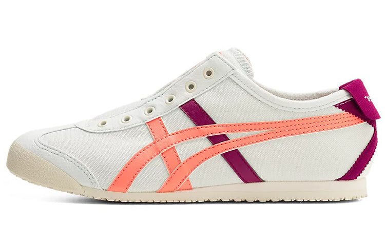 (WMNS) Onitsuka Tiger Mexico 66 Slip-On 'White Burgundy Orange' 1182A087-400