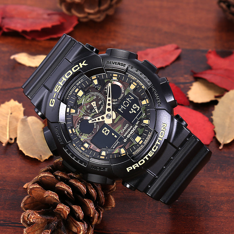 CASIO Baby-G 'Black & White' GA-100CF-1A9&BA-110RG-7A