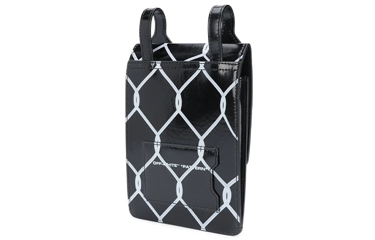 Off-White Broken Fence Postman Shoulder Bag Men Black OMNA100S20720030