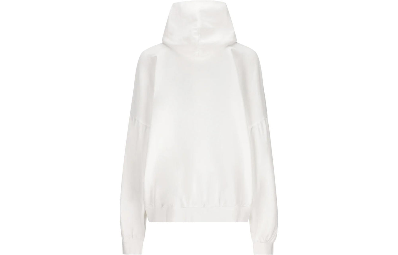 Balenciaga Back Flip Round Hoodie Oversized 'White Black' 761458TPVG19040