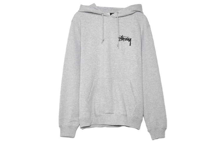 Stussy Love and Peace Back Printing Long Sleeves Unisex Gray 1924600-GREY