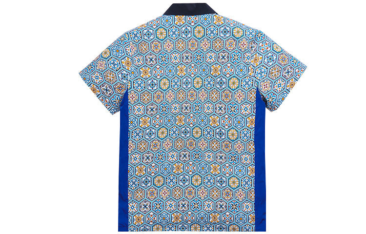 KITH Printed Camp Collar Shirt 'Blue Multi' KH3788-109
