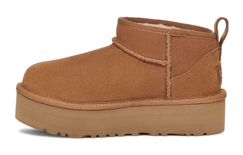 (GS) UGG Classic Ultra Mini Platform 'Chestnut' 1157791K-CHE