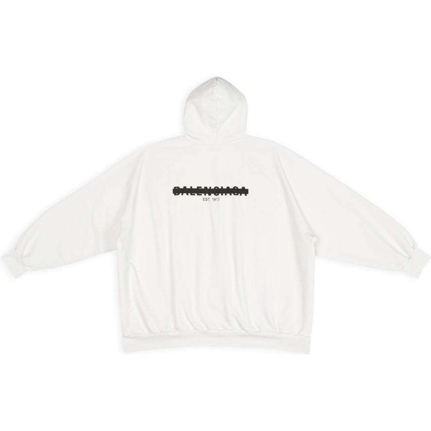 Balenciaga Strike 1917 Oversized Hoodie 'White' 697879TMVH29800