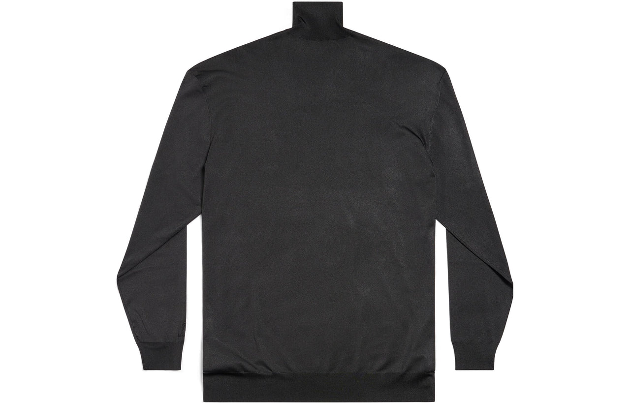 Balenciaga Bb Oversized Turtleneck Sweater 'Black' 768862T62241000