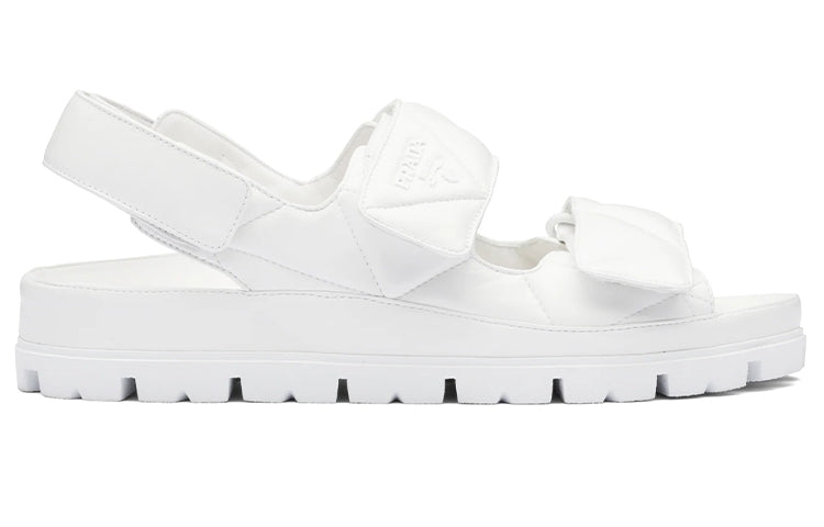 (WMNS) PRADA Padded Nappa Leather Sandals 'White' 1X721M_038_F0009_F_020