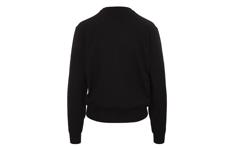 Balenciaga Logo Round-neck Sweatshirt Black 595106T15511073