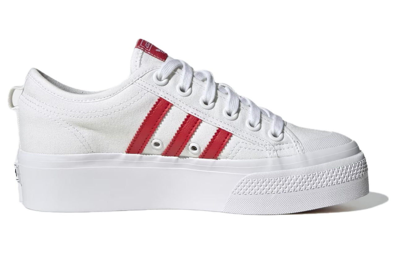 (WMNS) adidas Nizza Platform 'White Scarlet' HQ1902