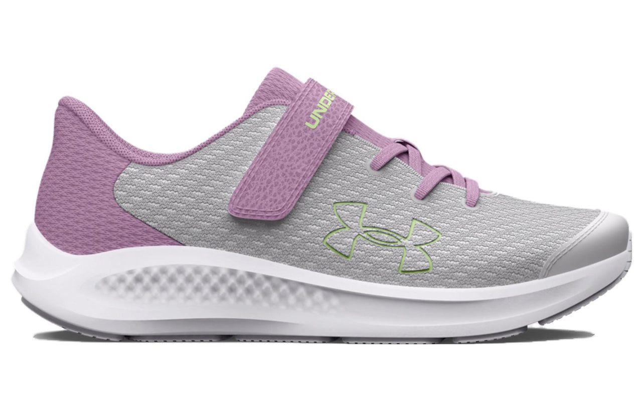 (PS) Under Armour Pursuit 3 AC 'Big Logo - Halo Grey Fresh Orchid' 3026714-100