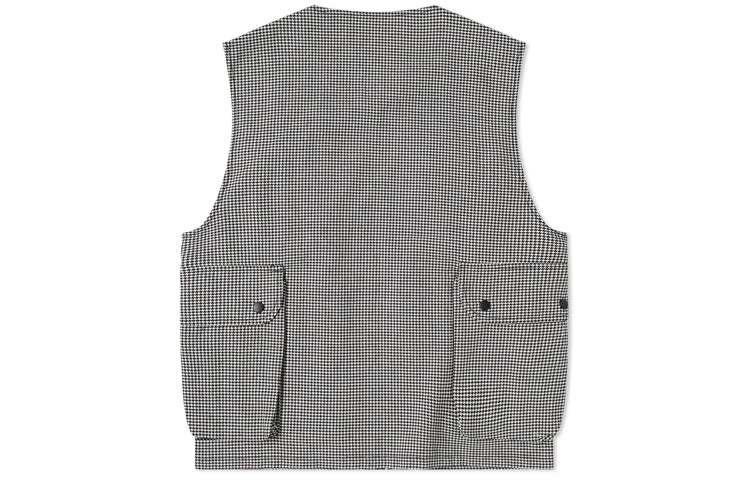 Stussy Houndstooth Work Vest 'Grey' 115517