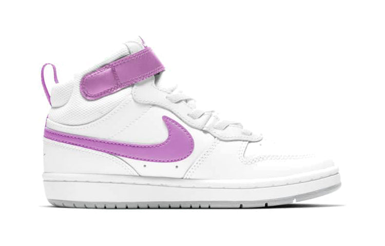 (PS) Nike Court Borough Mid 2 'White Purple' CD7783-103