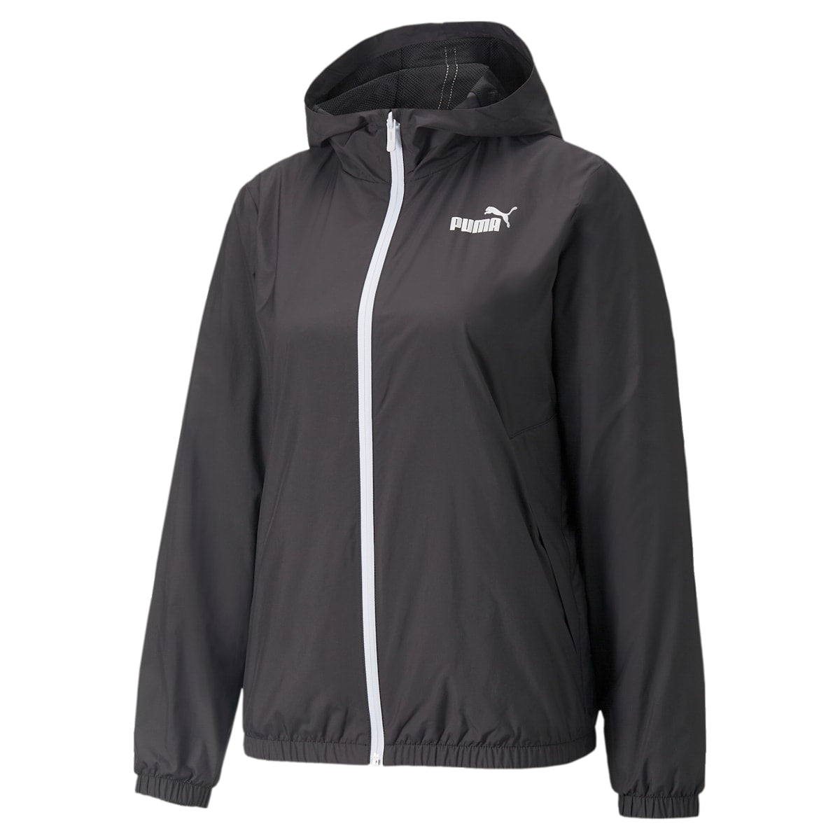 (WMNS) PUMA Essential Solid Windbreaker Jacket 'Black' 847494-01