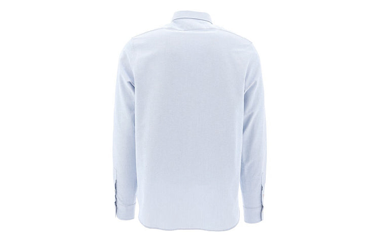 Gucci MENS Oxford Cotton Chest Letter Embroidered Shirt LightBlue 574534-ZABZS-4910