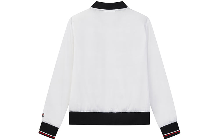 (WMNS) FILA Full Print Sports Jacket Cozy Woven Jacket Blue F11W031707F-NV