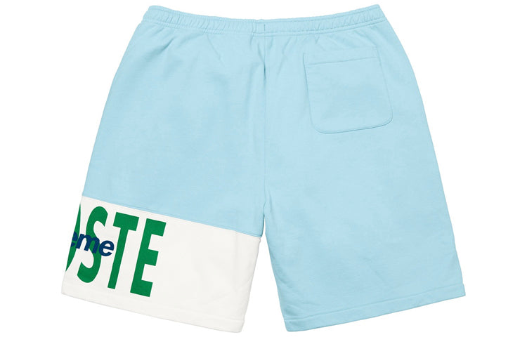 Supreme FW19 Week 5 x LACOSTE Logo Panel Sweatshort logo SUP-FW19-529