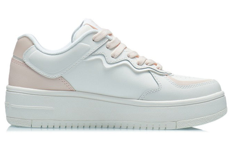(WMNS) Li-Ning Classic Skateboarding 'White Beige' AGCR304-4