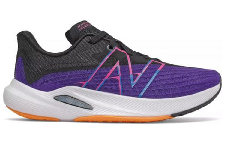 (WMNS) New Balance FuelCell Rebel v2 Low-Top Black/Purple WFCXCV2