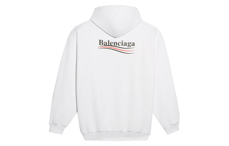 Men's Balenciaga Political Campaign Logo White 600583TIV539040