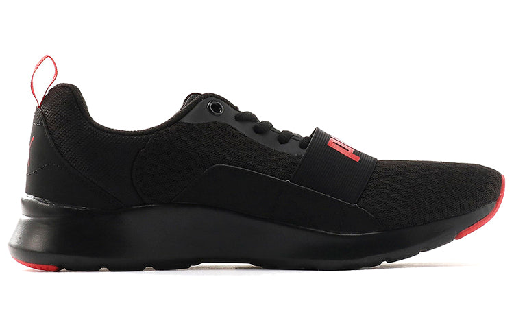 PUMA Wired Low-top Running Shoes Black/Red 366970-08