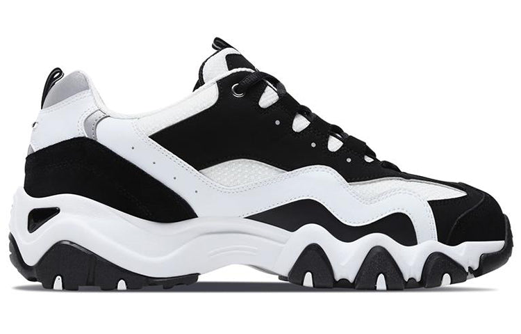 حذاء رياضي Skechers D'Lites 2.0 منخفض، أسود/أبيض، 666049-BKW