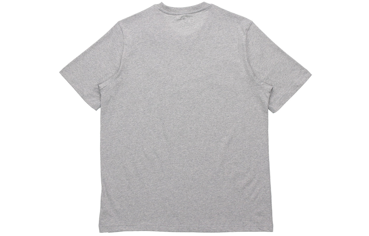adidas Essentials Embroidered Logo Sports Round Neck Short Sleeve Gray GK9641