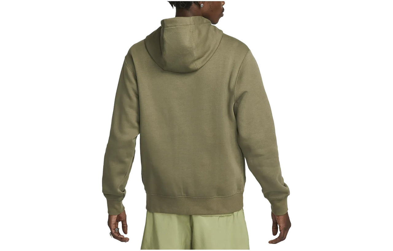 Nike Club Fleece+ Graphic Pullover Hoodie 'Medium Olive' DQ4653-222
