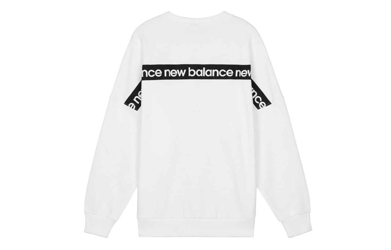 New Balance Long Sleeve Heathertech T-Shirt Asia Sizing 'White' AMT03332-MUN