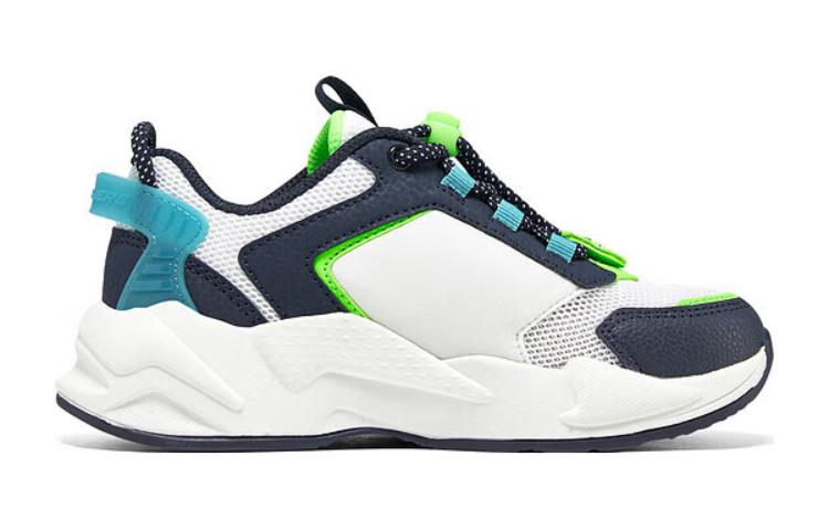 (GS) Skechers Ultrasurge 'White Navy' 405256L-WNV